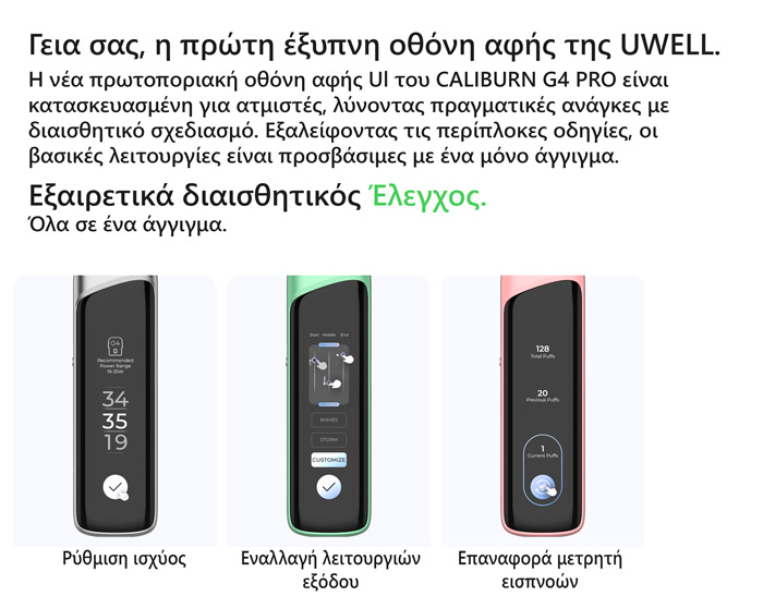 Uwell Kit Pod Caliburn G4 Pro TPD 1800mah slider02