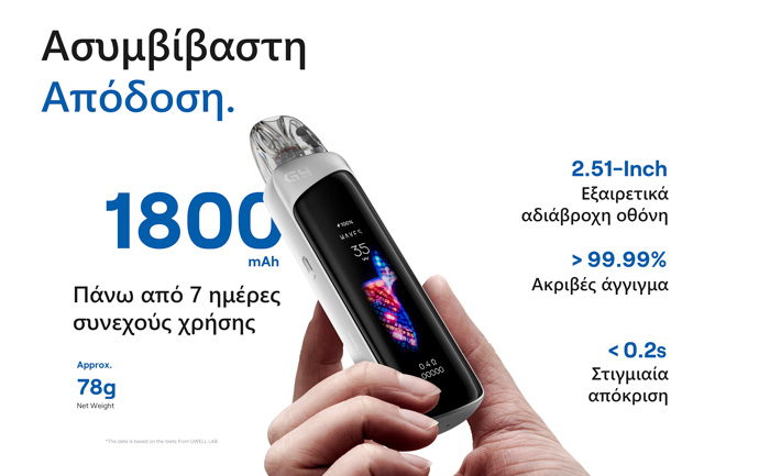 Uwell Kit Pod Caliburn G4 Pro TPD 1800mah slider03