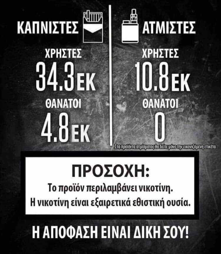 Διαφορές ηλεκτρονικό τσιγάρο vs κανονικό