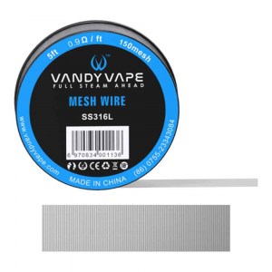 5ft Vandyvape SS316 Mesh Wire 150mesh