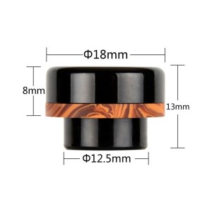 Drip Tip 810 in Resin AS289 ReeWape Black 