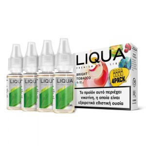 Έτοιμο Υγρό Αναπλήρωσης Liqua New Bright Tobacco 4 x 10ml 12mg