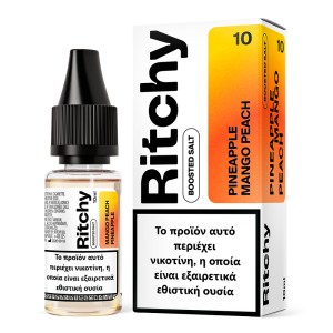 Ritchy Pineapple Mango Peach Salt 10ml 10mg Υγρό αναπλήρωσης με άλας νικοτίνης