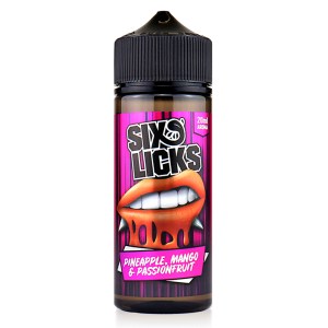 Six Licks Pineapple Mango Passionfruit 20ml 120ml bottle flavor